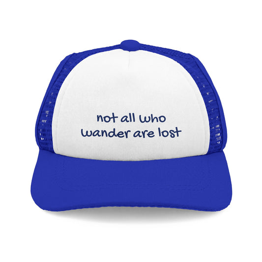 not all who wander are lost - Dog Hat