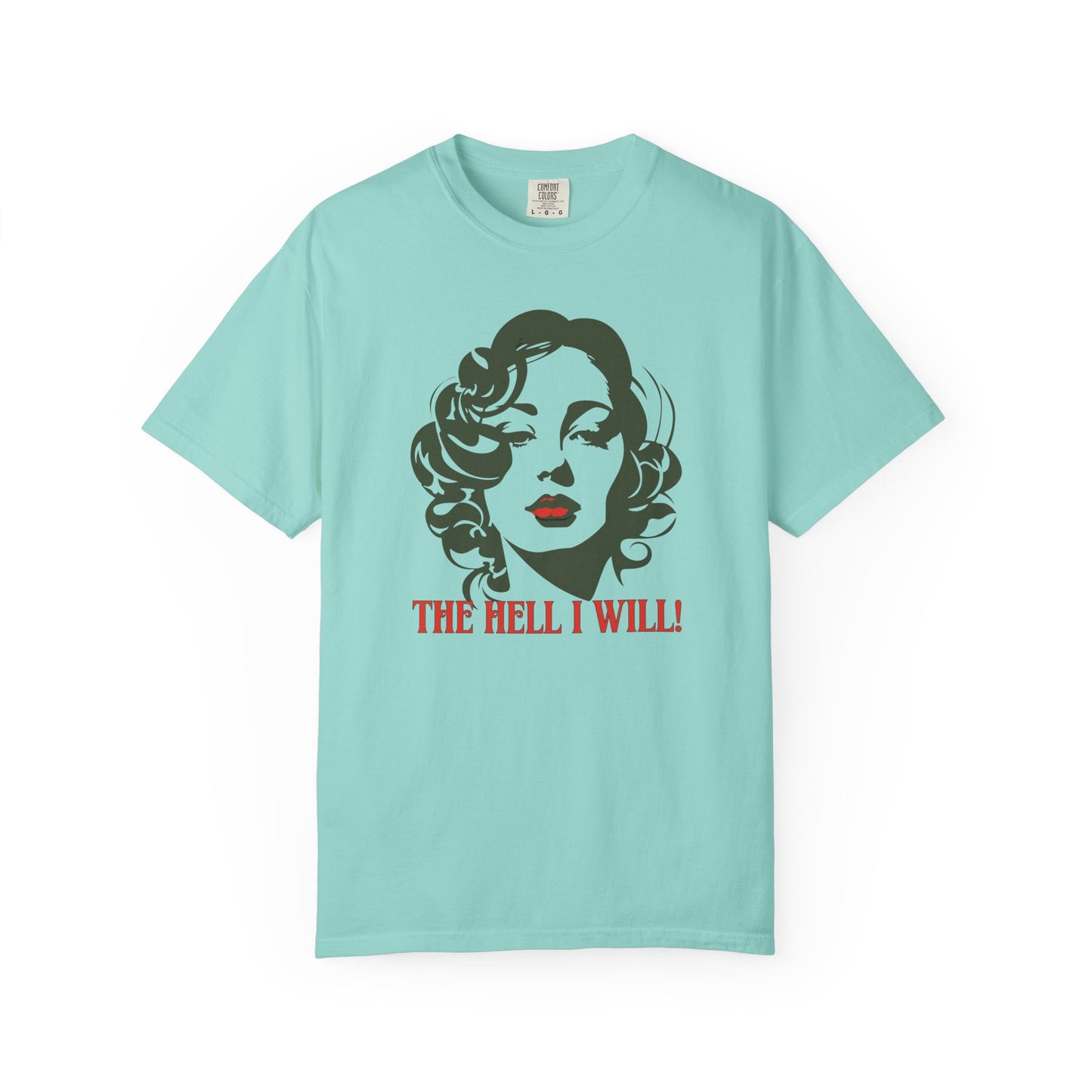 Retro Glam T-Shirt "The Hell I Will!" - Vintage Marilyn-Style Graphic Tee