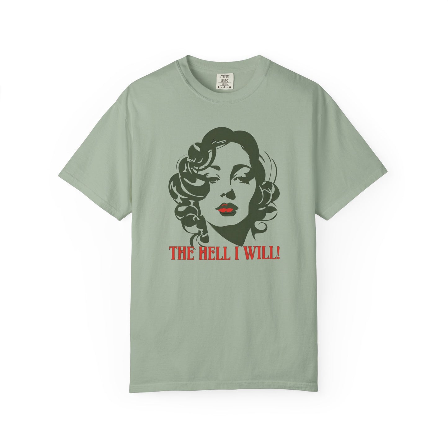 Retro Glam T-Shirt "The Hell I Will!" - Vintage Marilyn-Style Graphic Tee