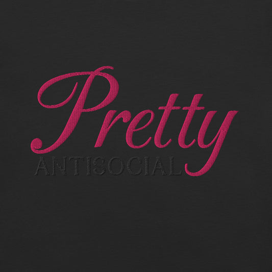 Pretty (antisocial) - Embroidered T Shirt